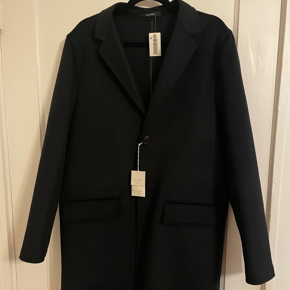 Club Monaco wool blend topcoat. NEW—40R